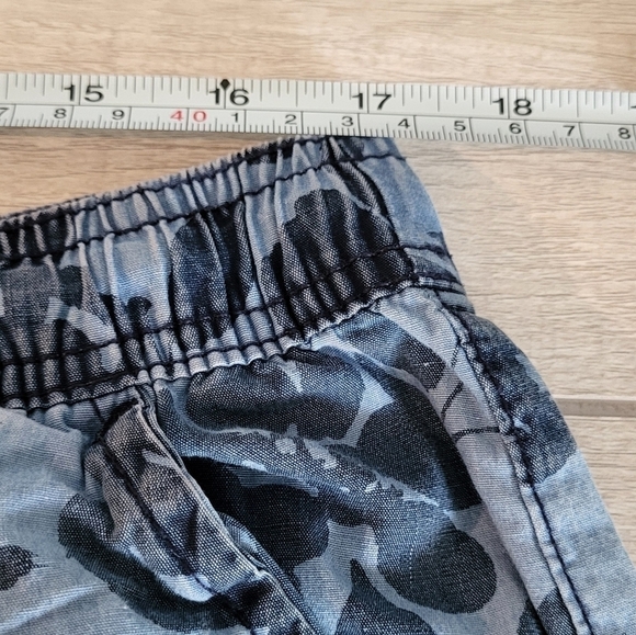 Karen Scott Chambray Cotton Drawstring Printed Shorts - Picture 9 of 9